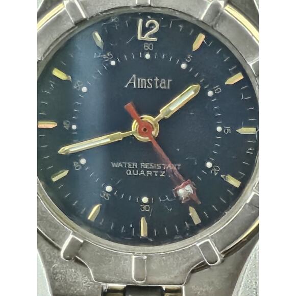 Ladies Amstar Titanium Watch Swiss Parts Two Tone New Battery Runs Great main image 10